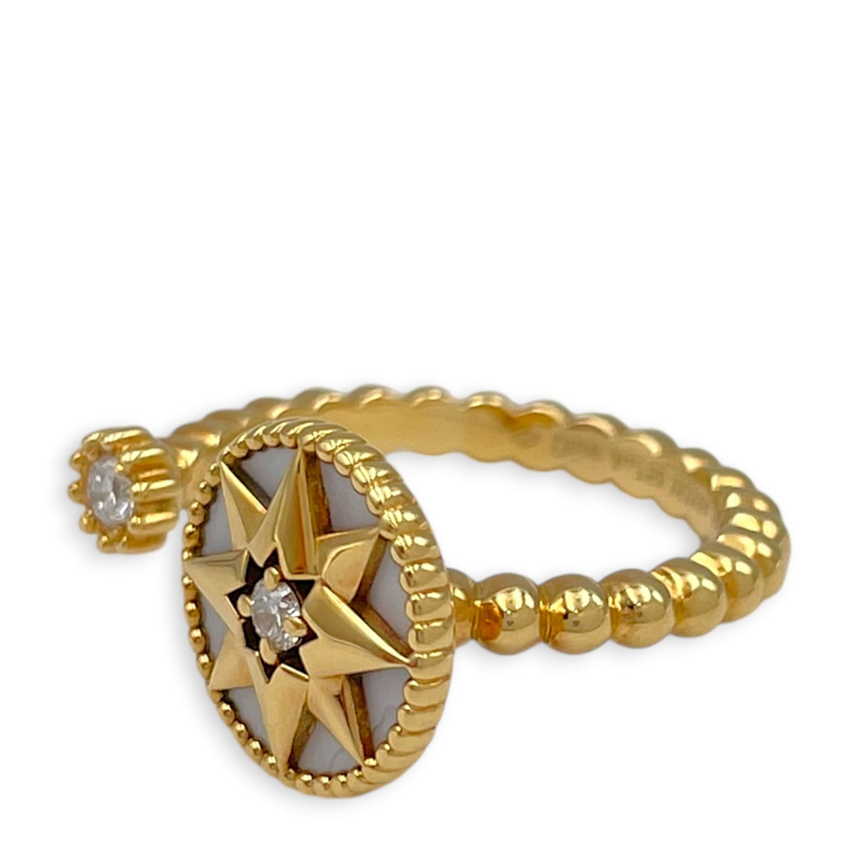 Rose Des Vents Ring. Sz:54 Ring in White