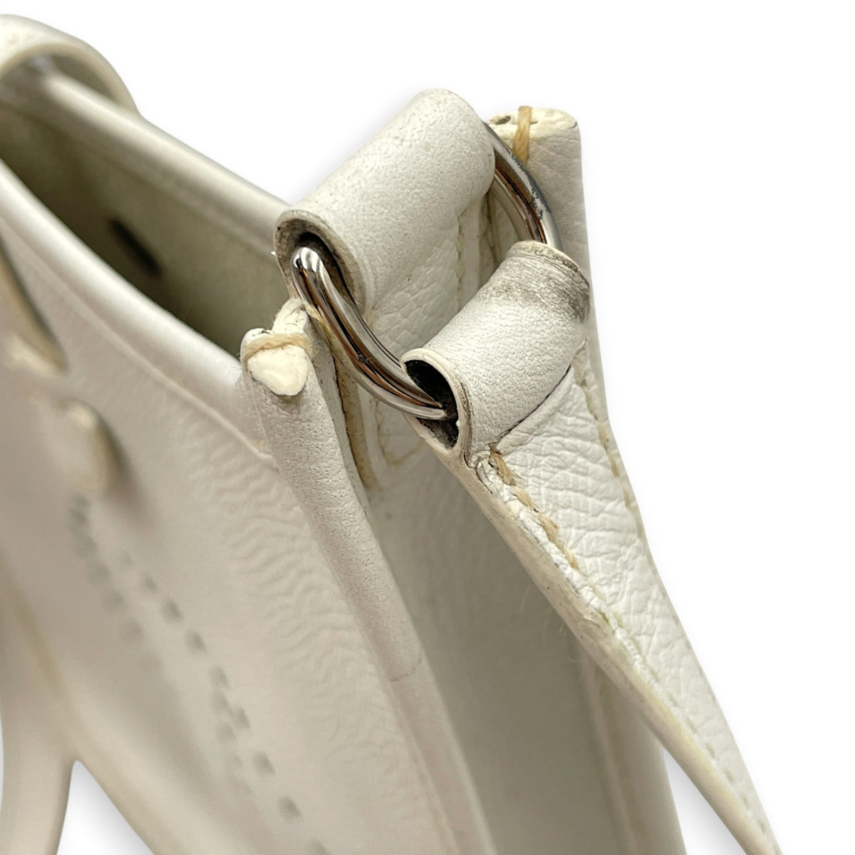 Evelyne TPM  Blanc in Epsom Palladium hardware