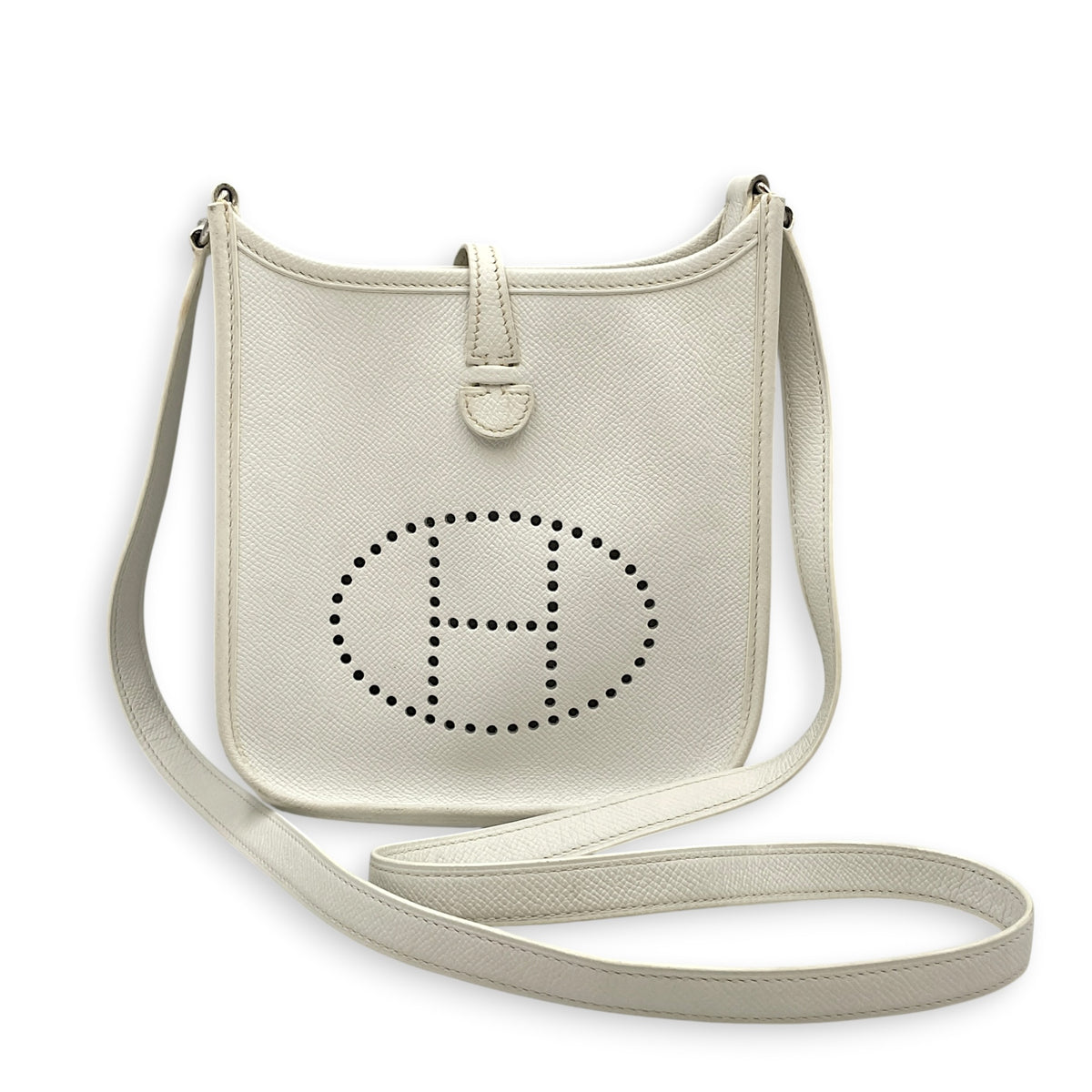 Evelyne TPM  Blanc in Epsom Palladium hardware