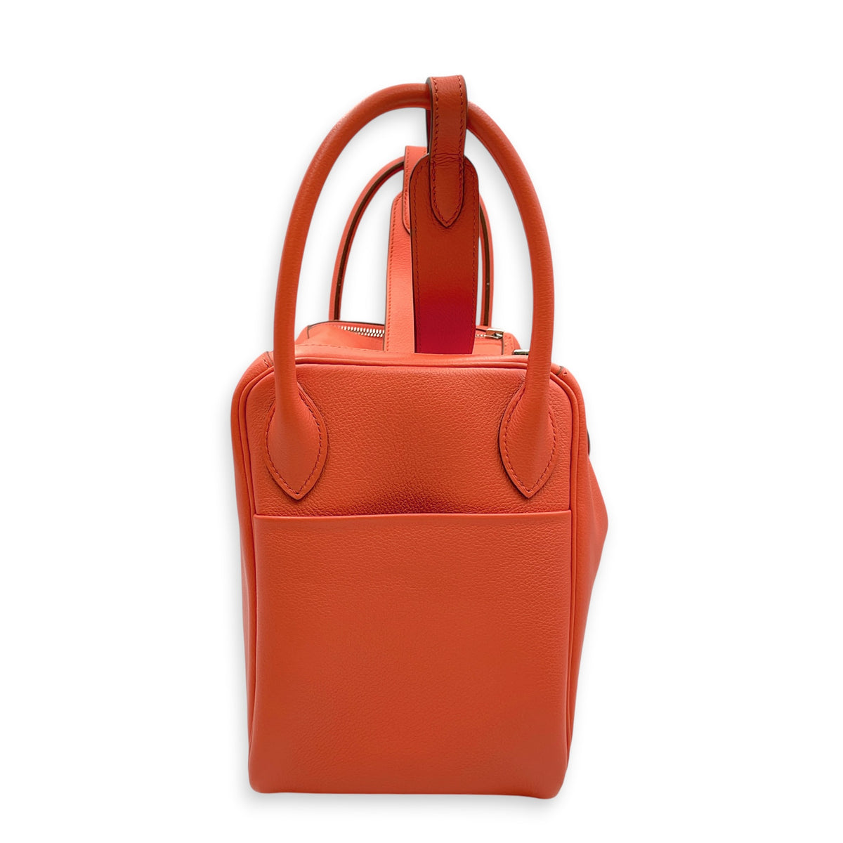 Lindy 30 Flamingo in Evercolor Palladium hardware