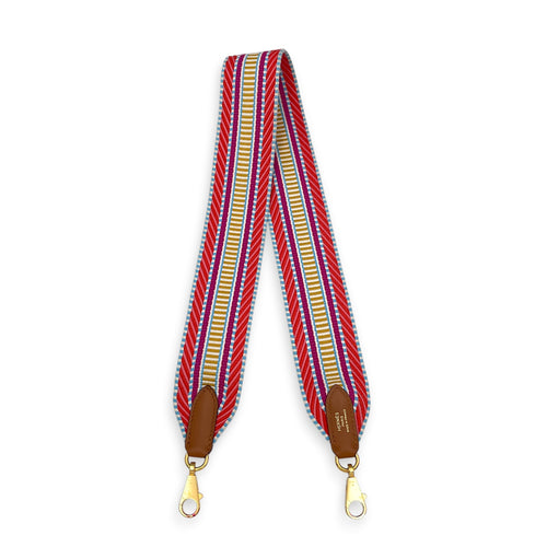 Sangle Cavale, 50mm by 70cm  Gold/Magnolia/Capucine Bag Accessory in Swift Gold hardware