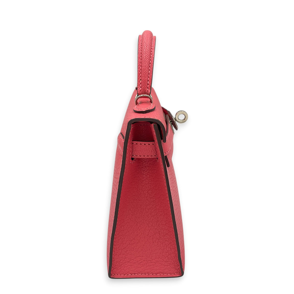 Sellier Kelly Mini Rose lipstick in Chevre Mysore Palladium hardware