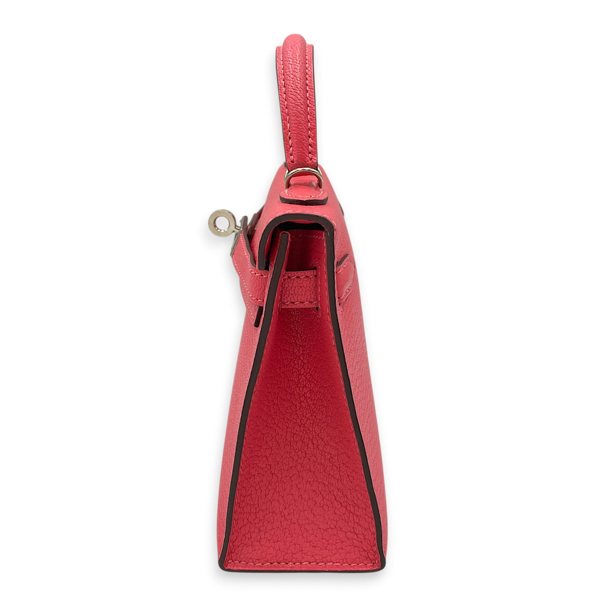 Sellier Kelly Mini Rose lipstick in Chevre Mysore Palladium hardware