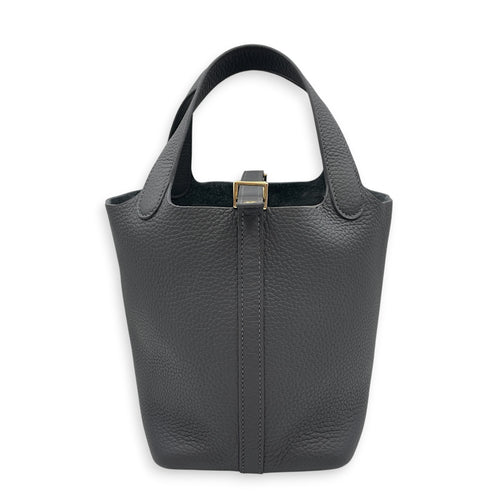 Picotin 18 Ardoise in Clemence Permabrass hardware