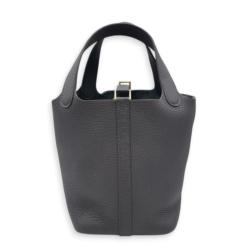 Picotin 18 Ardoise in Clemence Permabrass hardware