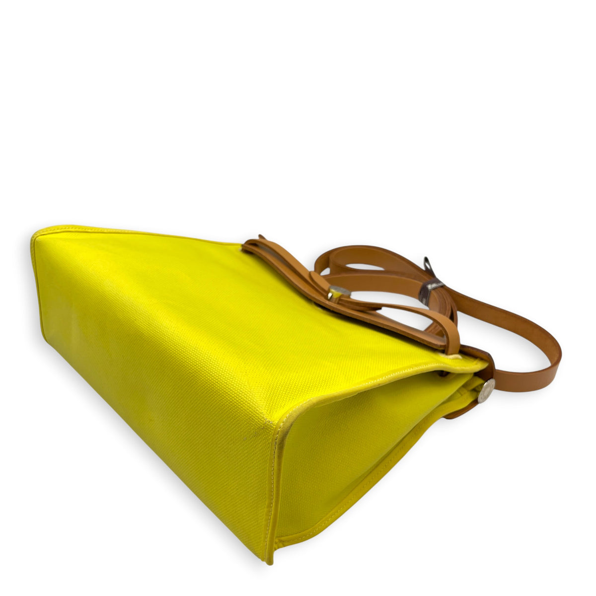 Herbag 31 Lime/Ecru-Beige/Naturel Sable in Toile H Berline/Vache Hunter Palladium hardware