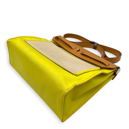 Herbag 31 Lime/Ecru-Beige/Naturel Sable in Toile H Berline/Vache Hunter Palladium hardware