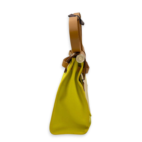 Herbag 31 Lime/Ecru-Beige/Naturel Sable in Toile H Berline/Vache Hunter Palladium hardware