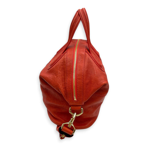 Nightingale  Orange Top Handle Bag Gold hardware