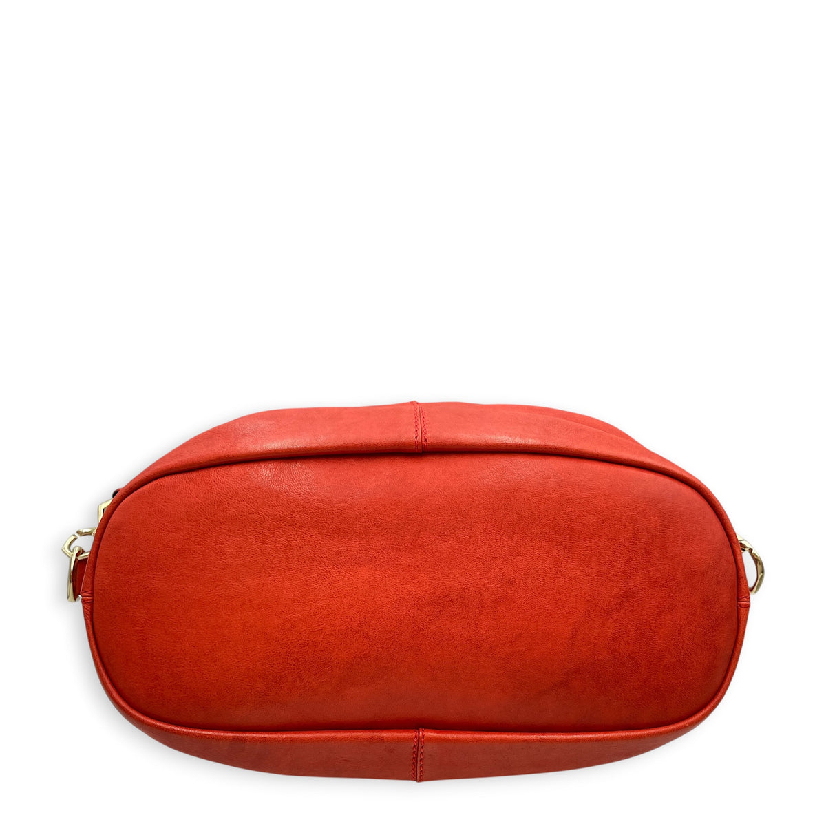 Nightingale  Orange Top Handle Bag Gold hardware