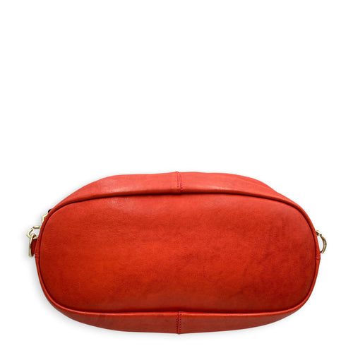 Nightingale  Orange Top Handle Bag Gold hardware