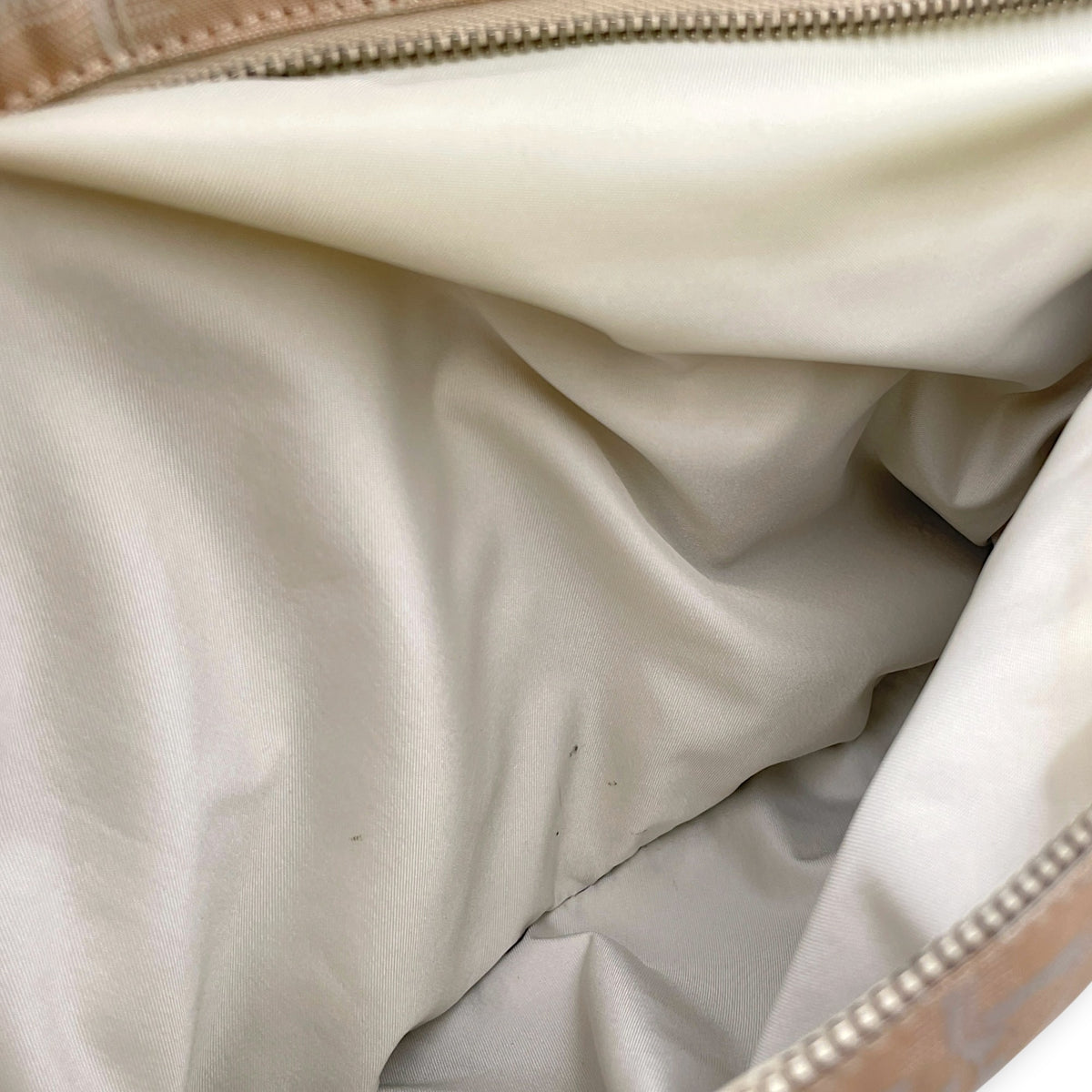 Travel Line  43 Beige Tote Bag in Jacquard Silver hardware