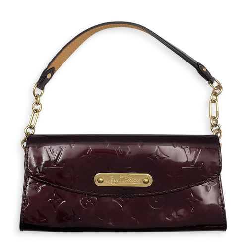 Amarante Sunset Monogram Boulevard  Amarante Clutch in Monogram Vernis Leather Gold hardware