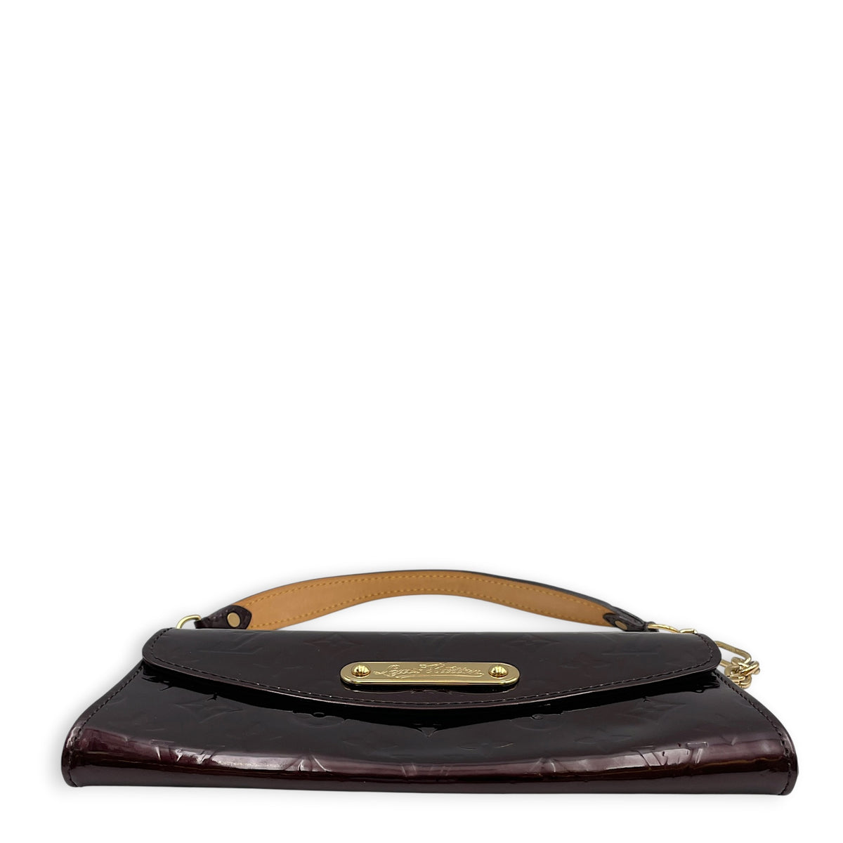 Amarante Sunset Monogram Boulevard  Amarante Clutch in Monogram Vernis Leather Gold hardware