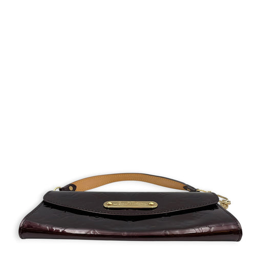 Amarante Sunset Monogram Boulevard  Amarante Clutch in Monogram Vernis Leather Gold hardware
