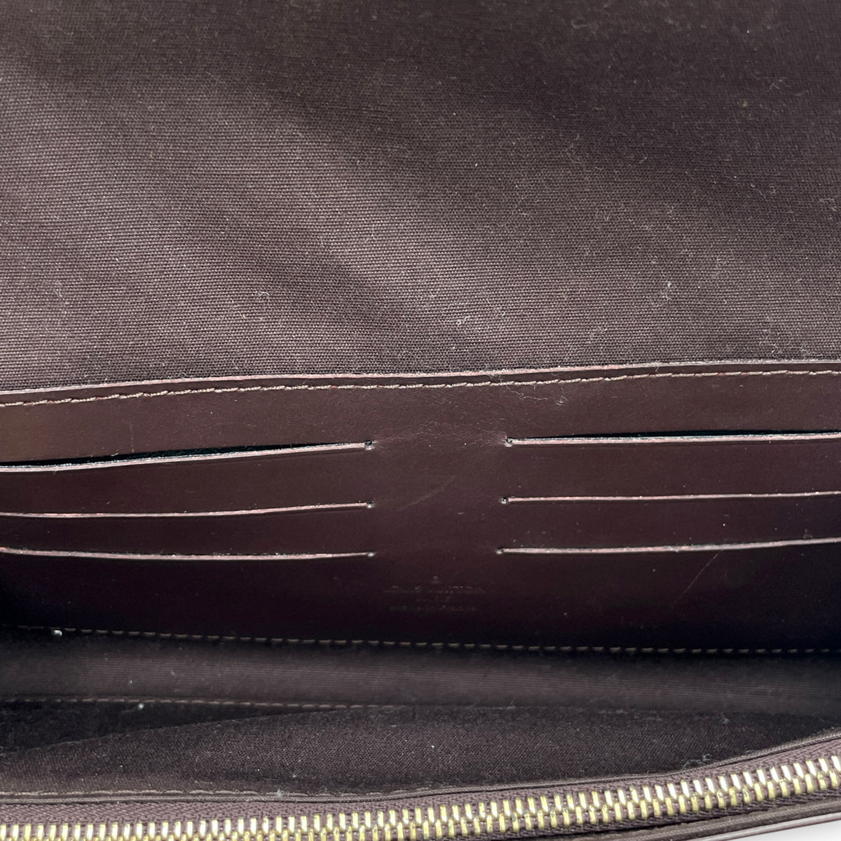 Amarante Sunset Monogram Boulevard  Amarante Clutch in Monogram Vernis Leather Gold hardware