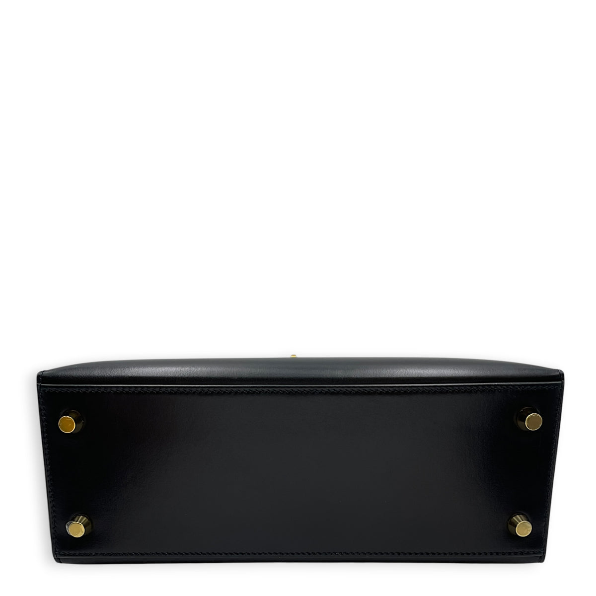 Sellier Kelly 25 Noir in Box Gold hardware