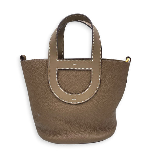 In The Loop  18 Etoupe in Clemence Gold hardware