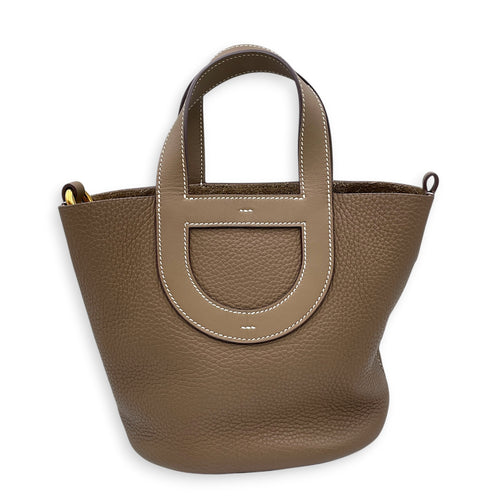 In The Loop  18 Etoupe in Clemence Gold hardware