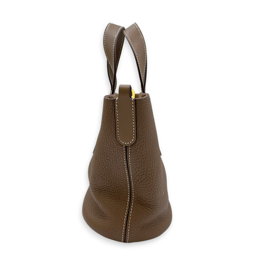 In The Loop  18 Etoupe in Clemence Gold hardware