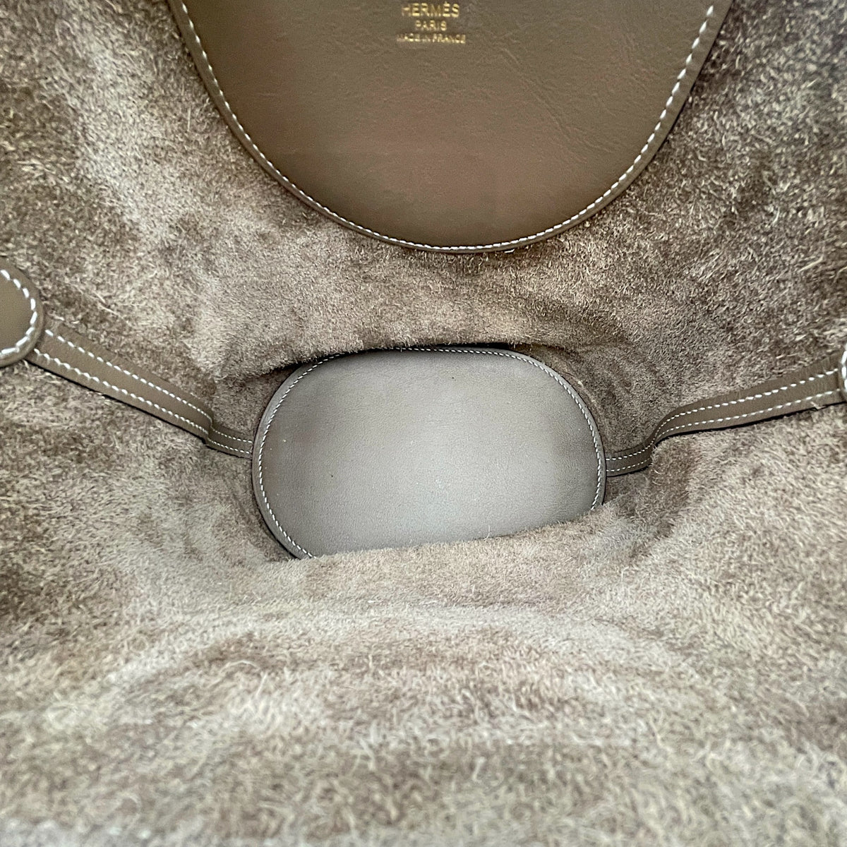 In The Loop  18 Etoupe in Clemence Gold hardware