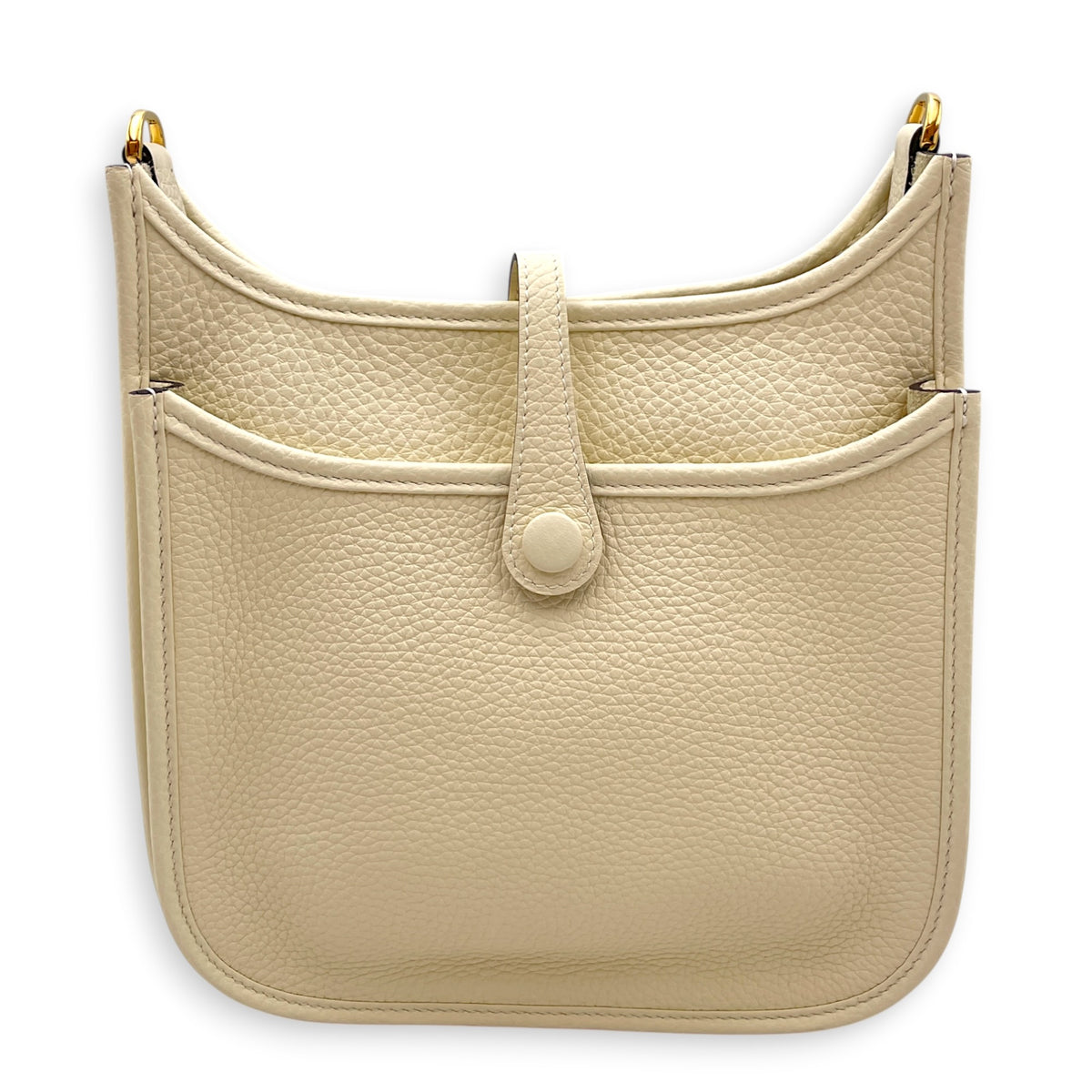 Evelyne 23 Cream in Clemence Gold hardware