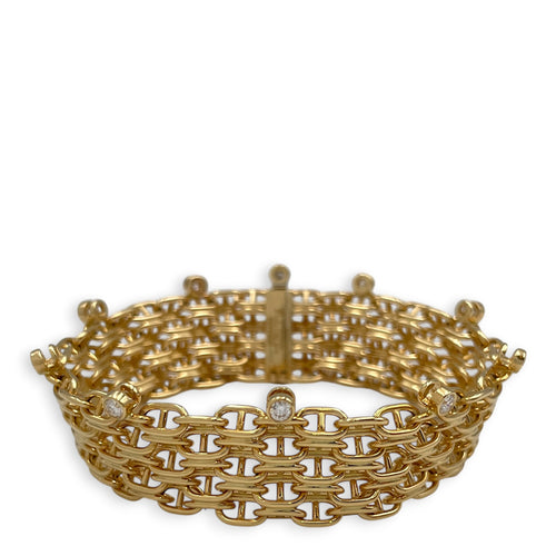 Chaine d'ancre Calypso bracelet, large model. Sz: 15, 20D,0.75CT Bracelet