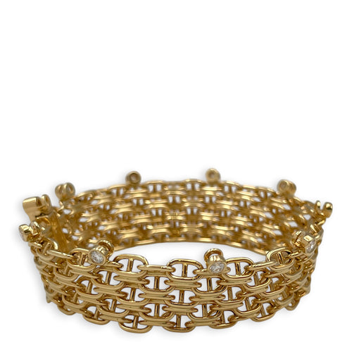 Chaine d'ancre Calypso bracelet, large model. Sz: 15, 20D,0.75CT Bracelet