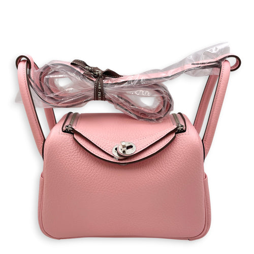 Lindy II Mini Rose Sakura in Clemence Palladium hardware