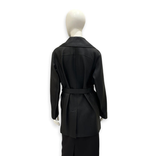 Double Breasted Jacket  Black Ready-To-Wear in Deer  Silver hardware