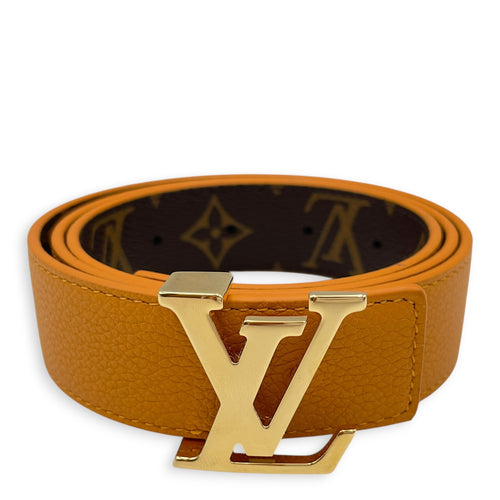 Reversible 30mm Orange Belt Gold hardware