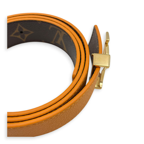 Reversible 30mm Orange Belt Gold hardware