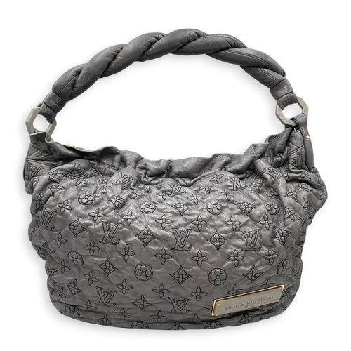 Olympe Nimbus  PM Grey Shoulder Bag in Lambskin Gold hardware