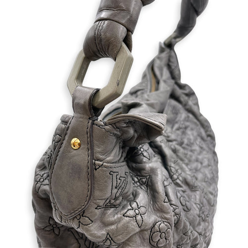 Olympe Nimbus  PM Grey Shoulder Bag in Lambskin Gold hardware