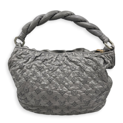 Olympe Nimbus  PM Grey Shoulder Bag in Lambskin Gold hardware