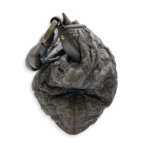 Olympe Nimbus  PM Grey Shoulder Bag in Lambskin Gold hardware