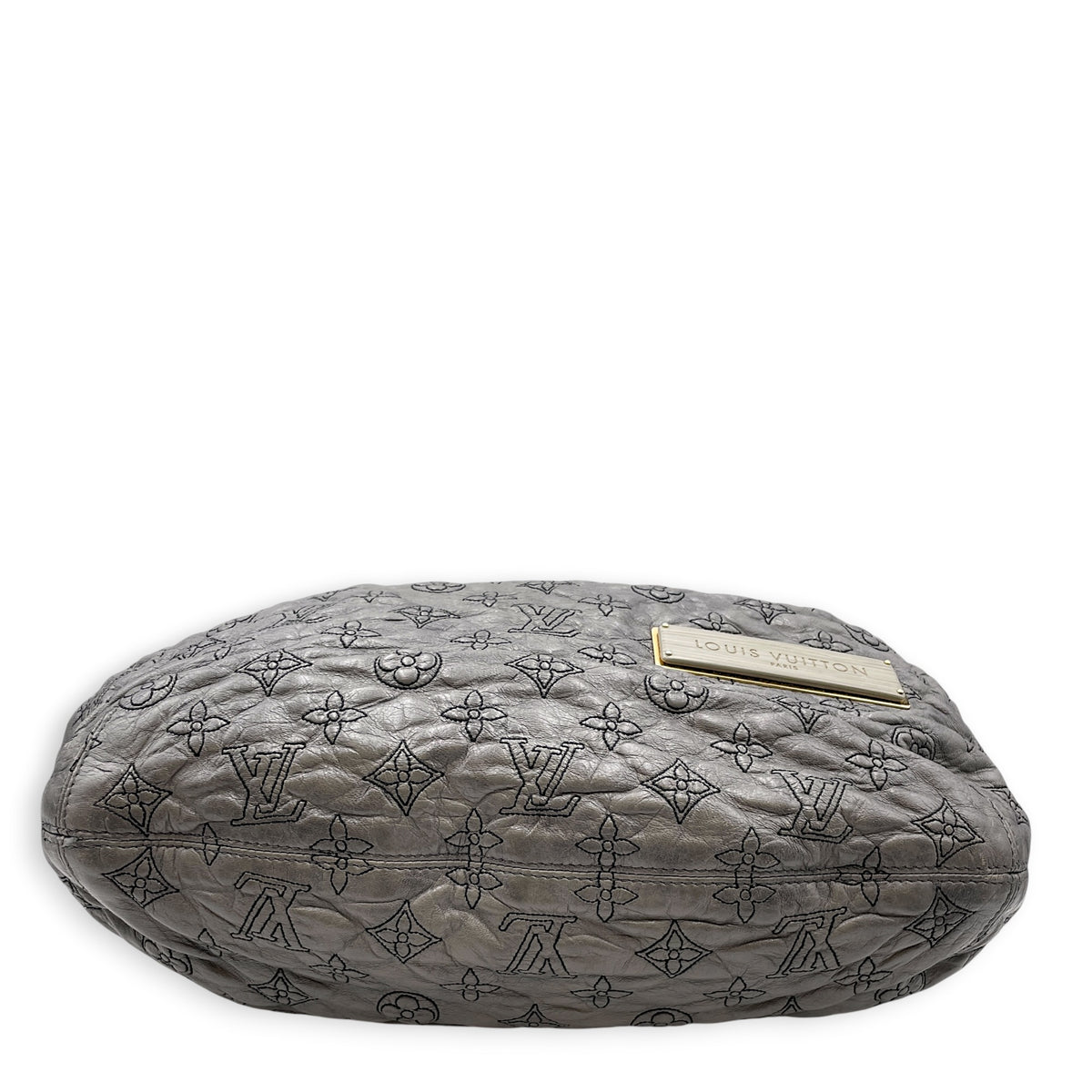 Olympe Nimbus  PM Grey Shoulder Bag in Lambskin Gold hardware