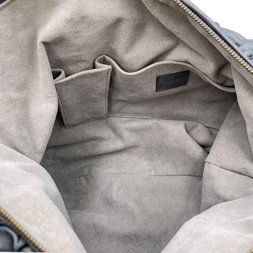 Olympe Nimbus  PM Grey Shoulder Bag in Lambskin Gold hardware