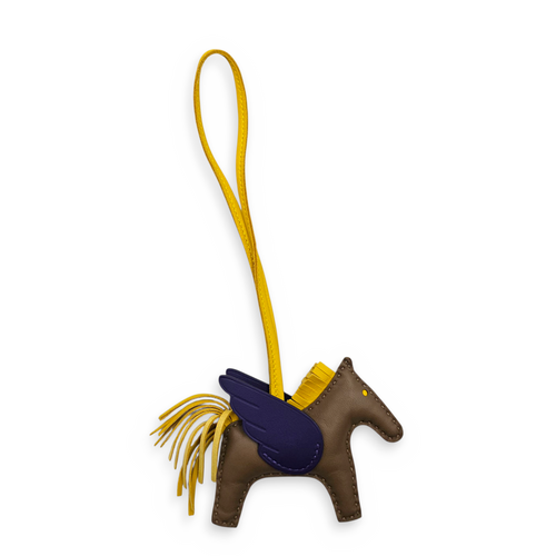 Pegasus PM Etoupe/Jaune de naples/Purple Bag Accessory in Swift