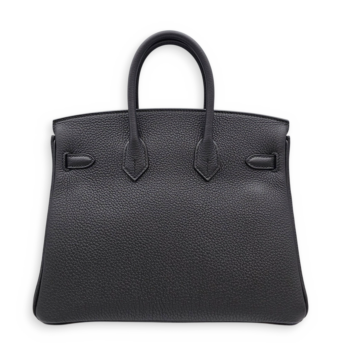 Birkin 25 Noir in Togo Gold hardware