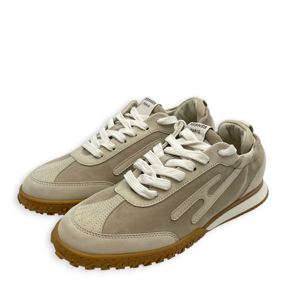 Jet Sneaker. Sz: 36.5 Beige Esquisse/Beige Glaise Sneakers in Suede Leather