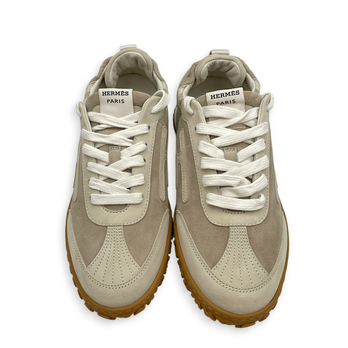 Jet Sneaker. Sz: 36.5 Beige Esquisse/Beige Glaise Sneakers in Suede Leather