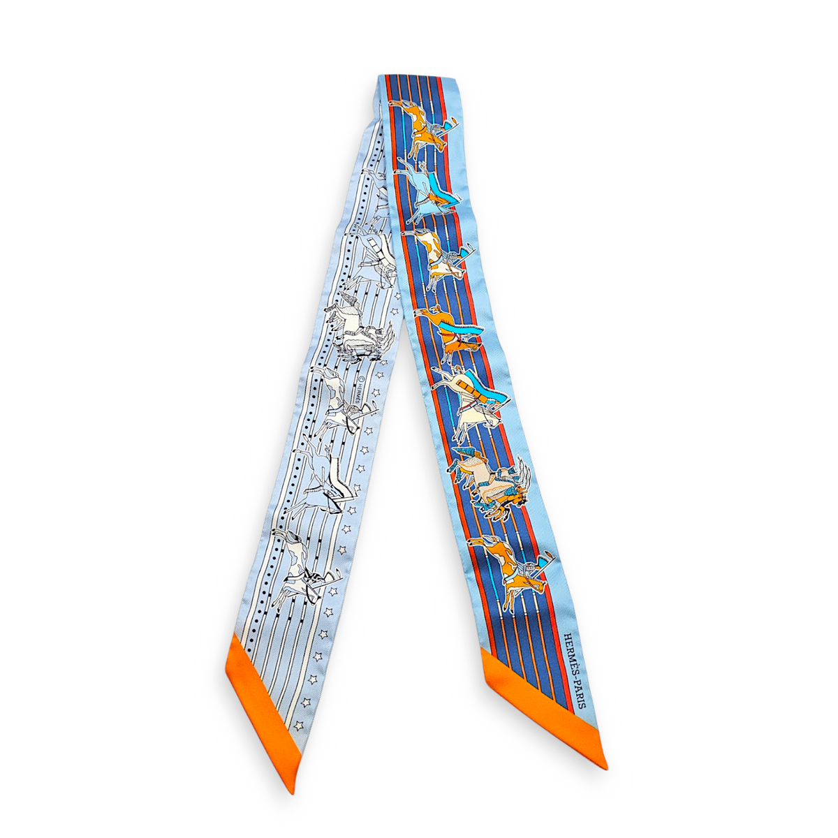 Pani La Shar Pawnee Blue/Orange Twilly (Pair)