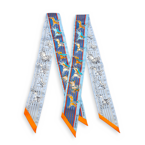 Pani La Shar Pawnee Blue/Orange Twilly (Pair)