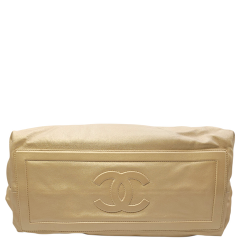 Coco Cocoon Reversible  Burgundy and Gold Top Handle Bag in Lambskin Gold hardware