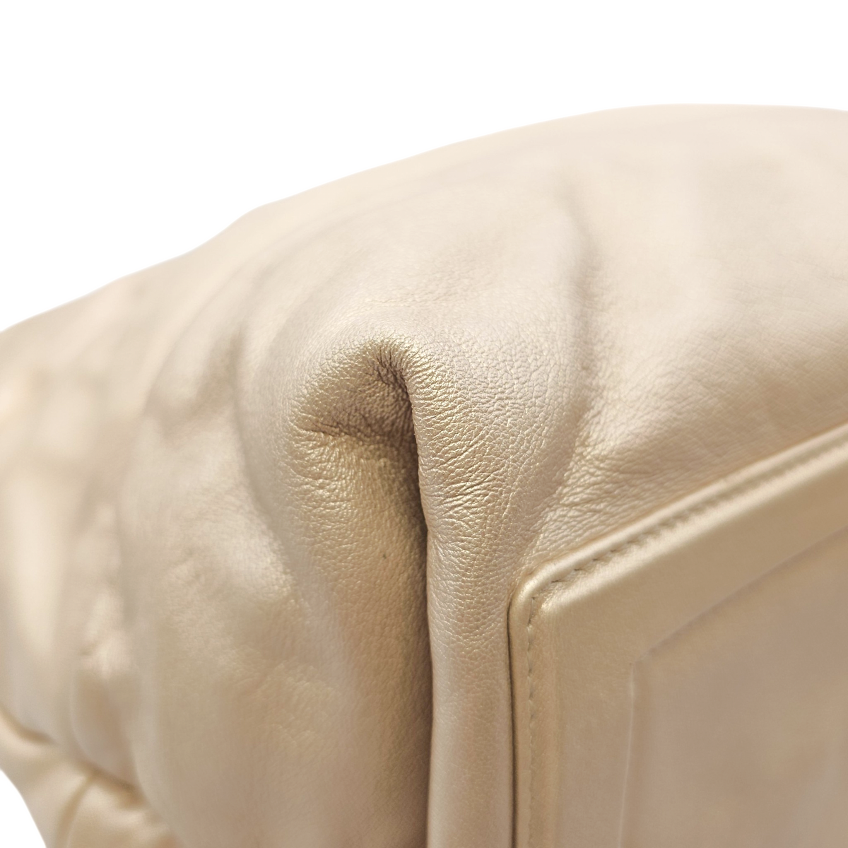Coco Cocoon Reversible  Burgundy and Gold Top Handle Bag in Lambskin Gold hardware
