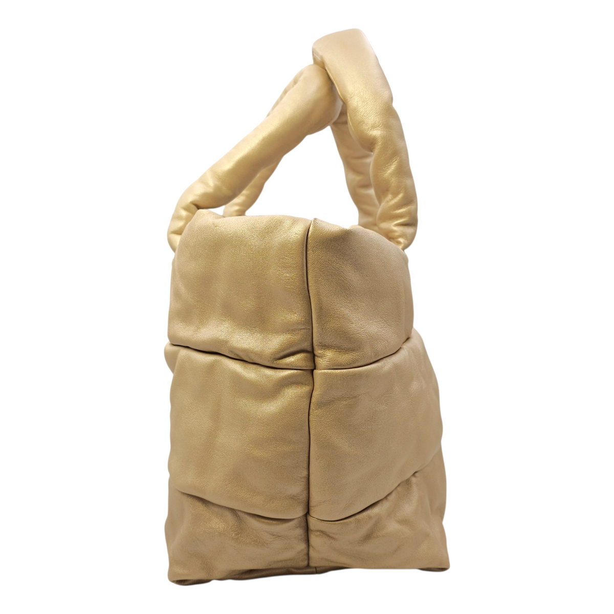 Coco Cocoon Reversible  Burgundy and Gold Top Handle Bag in Lambskin Gold hardware