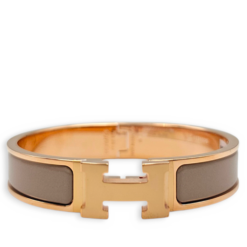 Clic H Marron Glace  Bracelet Rose Gold hardware