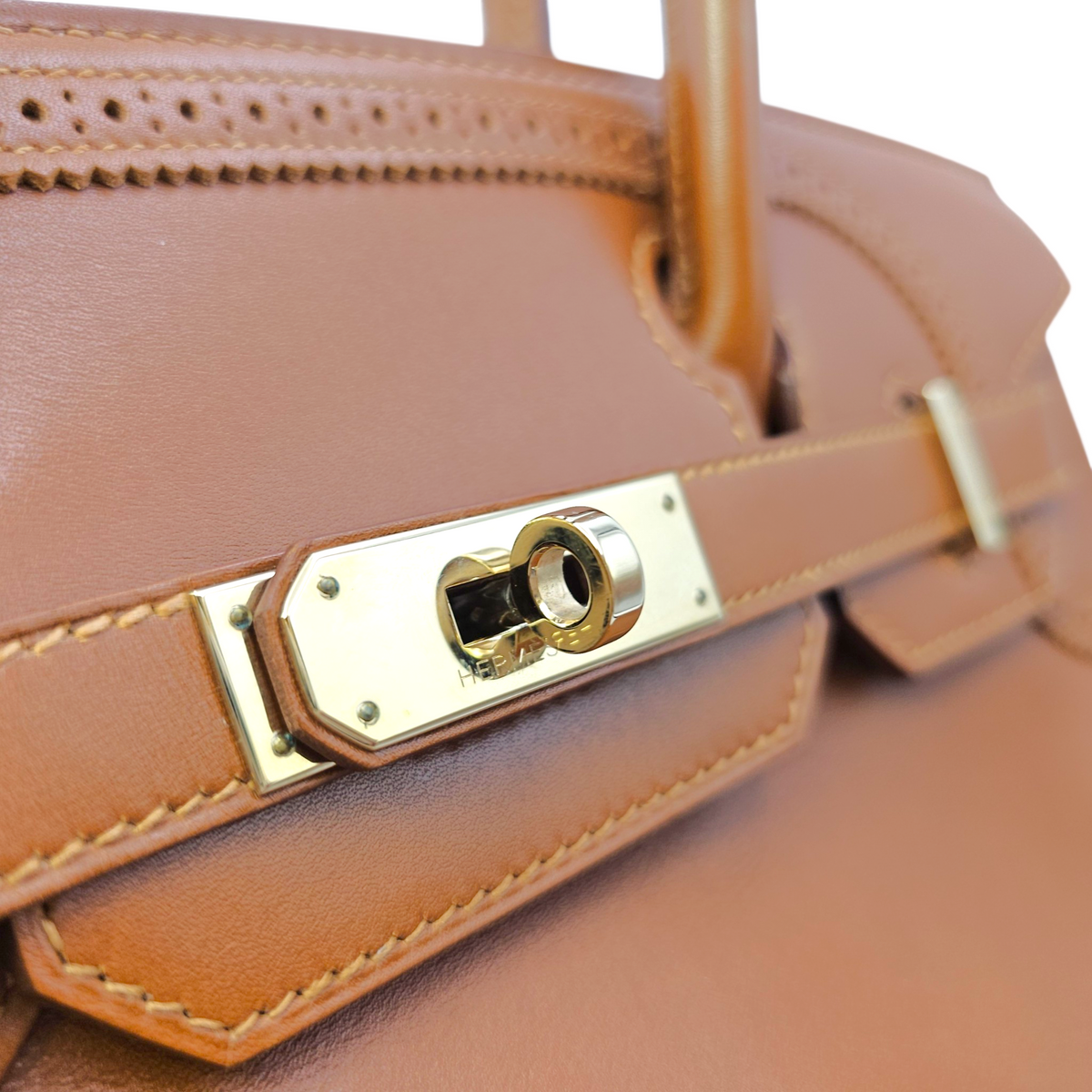 Ghillies Birkin  30 Fauve  in Tadelakt Permabrass hardware