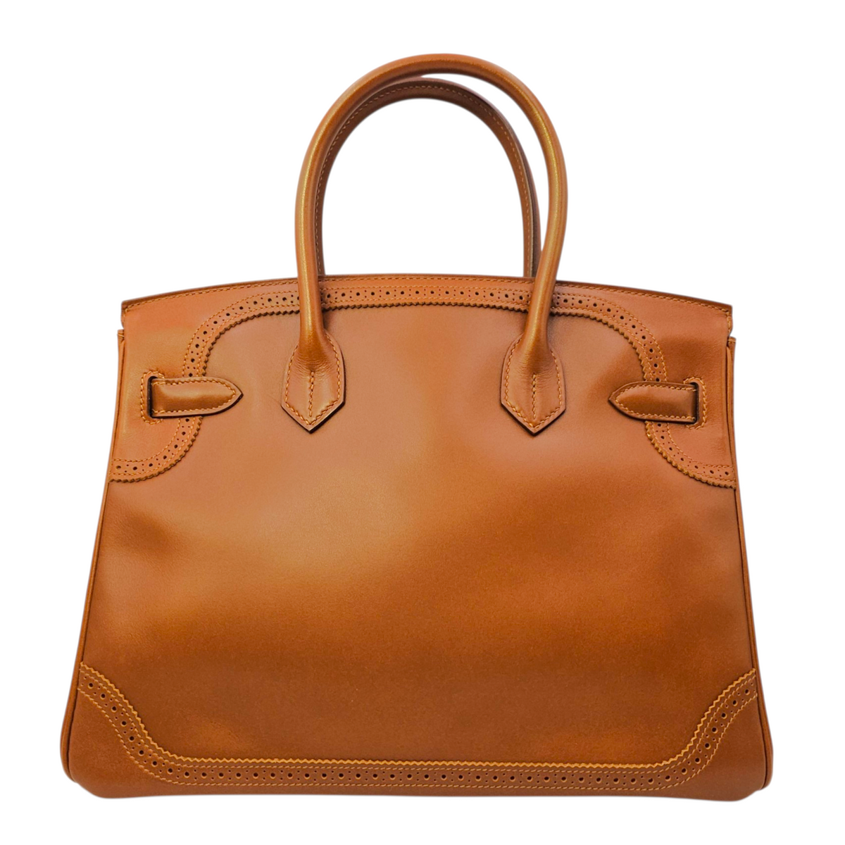 Ghillies Birkin  30 Fauve  in Tadelakt Permabrass hardware